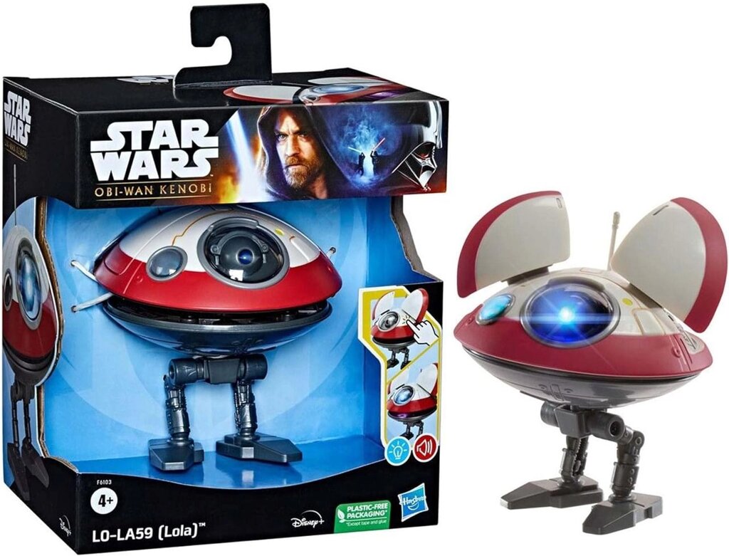 Інтерактивна іграшка дроїд STAR WARS L0-LA59 Lola. OBI-Wan Kenobi Код/Артикул 75 420 від компанії greencard - фото 1