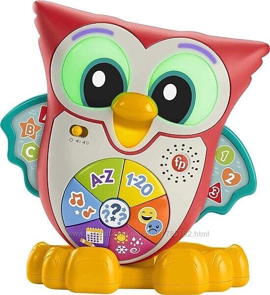 Інтерактивна іграшка Fisher-Price Linkimals Сова Owl із світлом і звуками Код/Артикул 75 509 від компанії greencard - фото 1