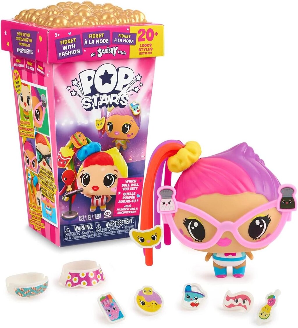 Інтерактивна лялька My Squishy Little Pop Stars by WowWee рожева Код/Артикул 75 700 Код/Артикул 75 700 Код/Артикул 75 від компанії greencard - фото 1