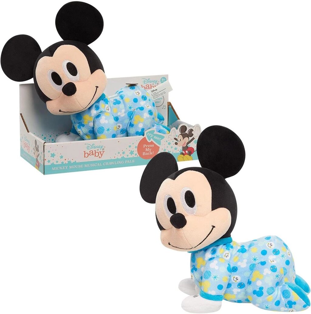 Інтерактивна повзуча іграшка Disney Baby Musical Crawling Mickey Mouse Код/Артикул 75 714 від компанії greencard - фото 1