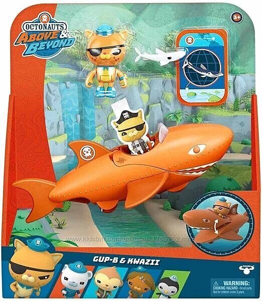 Інтерактивний набір. Пригоди OCTONAUTS Kwazii & Gup B, Квайзі та Шлюб акула Код/Артикул 75 555 Код/Артикул 75 555 від компанії greencard - фото 1