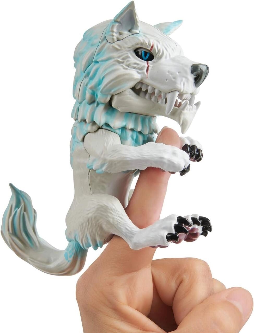 Інтерактивний вовк WowWee Untamed Dire Wolf by Fingerlings Blizzard Код/Артикул 75 537 від компанії greencard - фото 1