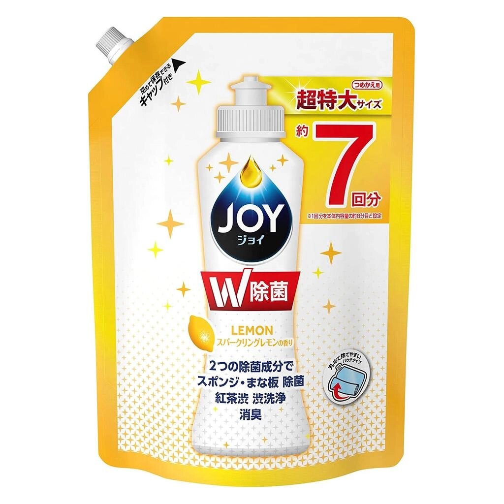 JOY Disinfecting Sparkling Lemon Scent дезінфікуючий миючий засіб для миття посуду змінний блок, 960 мл під замовлення від компанії greencard - фото 1