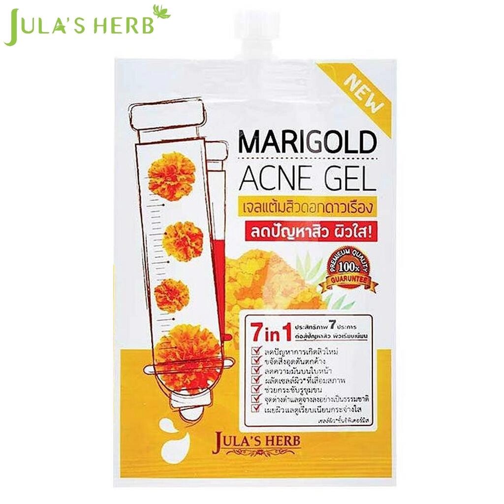 Jula's Herb Гель від прищів Marigold Acne - натуральна речовина, багата на тритопін, флавоноїди і сапонін, 8 мл - Під від компанії greencard - фото 1