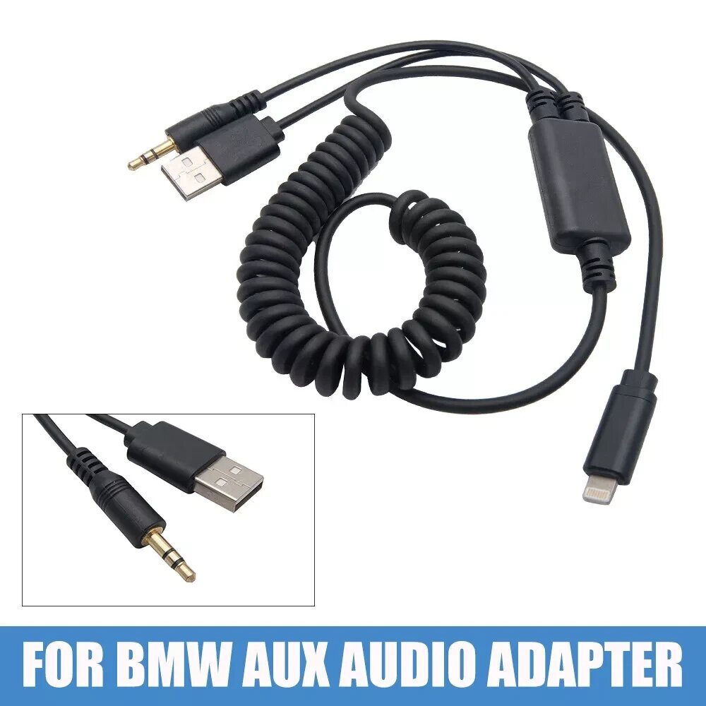 Кабель USB Audio AUX Adapter Interface для Iphone для BMW Universal Код/Артикул 13 від компанії greencard - фото 1