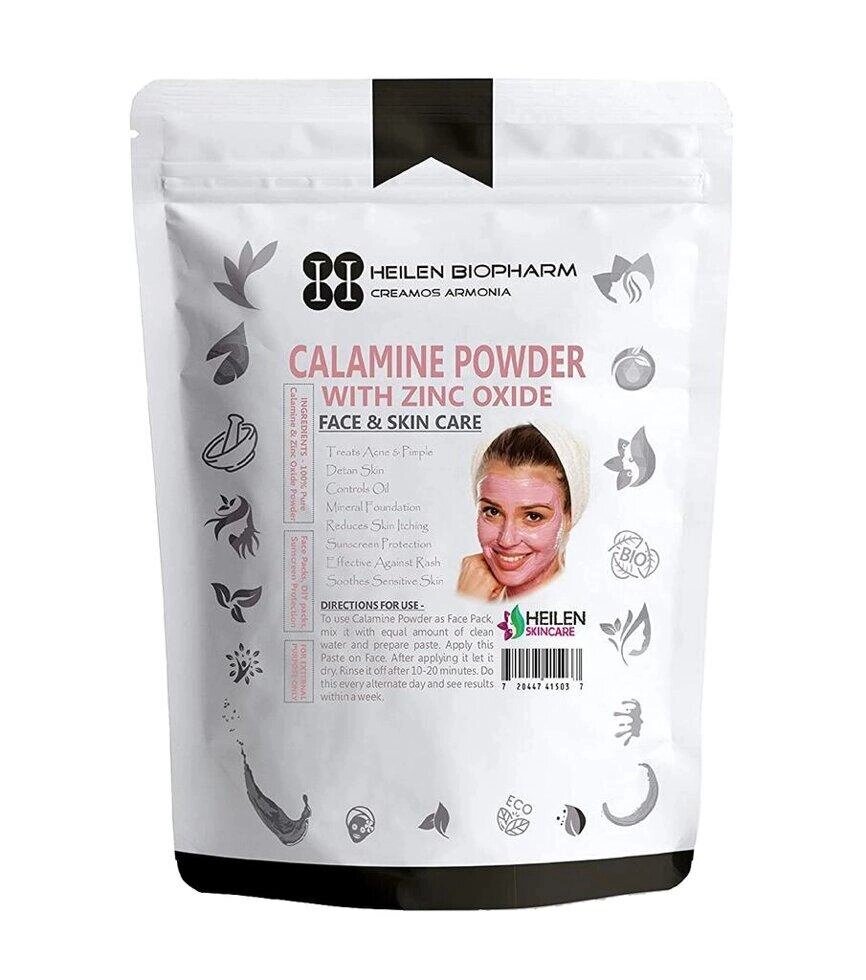 Каламін із оксидом цинку: порошкова маска (100 г), Calamine Powder With Zinc Oxide,  Heilen Biopharm Під замовлення з від компанії greencard - фото 1