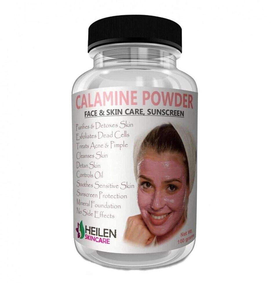 Каламін: порошкова маска проти запалень (100 г), Calamine Powder Face & Skin Care, Sunscreen,  Heilen Biopharm Під від компанії greencard - фото 1