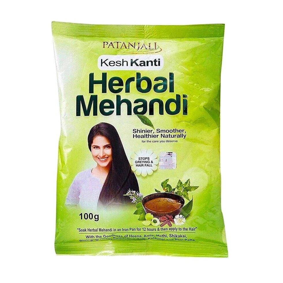 Кеш Канті: натуральна хна (100 г), Kesh Kanti Herbal Mehandi,  Patanjali Під замовлення з Індії 45 днів. Безкоштовна від компанії greencard - фото 1