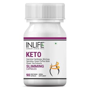 Кето (90 кап), Keto Slimming Capsules, INLIFE Під замовлення з Індії 45 днів. Безкоштовна доставка.