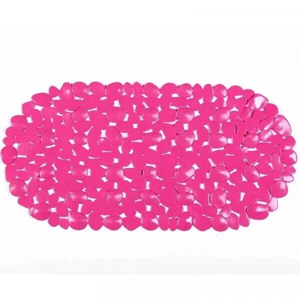 Килимок для ванної галька рожевий непрозорий Код/Артикул 5 0631-1 від компанії greencard - фото 1