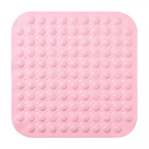 Килимок квадратний у ванну рожевий Код/Артикул 5 0632-4 від компанії greencard - фото 1