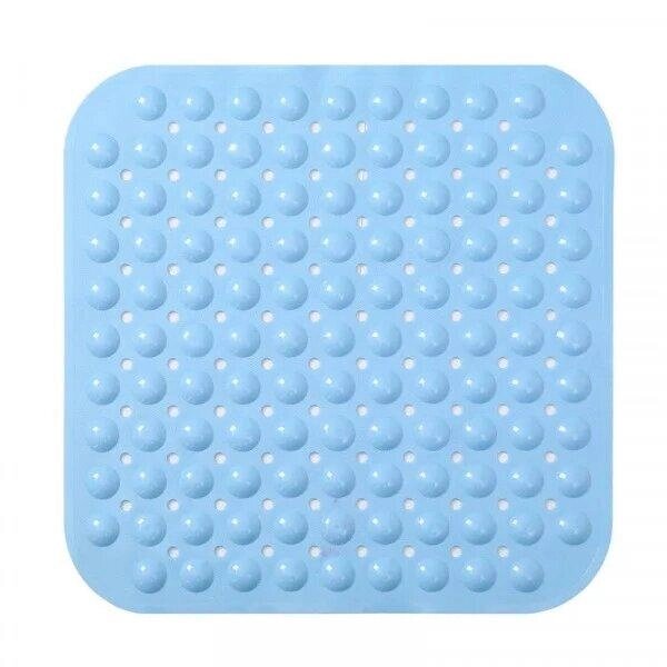 Килимок квадратний у ванну світло-блакитний Код/Артикул 5 0632-1 від компанії greencard - фото 1