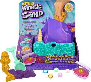 Кінетичний пісок Kinetic Sand, Mermaid Crystal Playset Русалка Код/Артикул 75 988 Код/Артикул 75 988 Код/Артикул 75 988