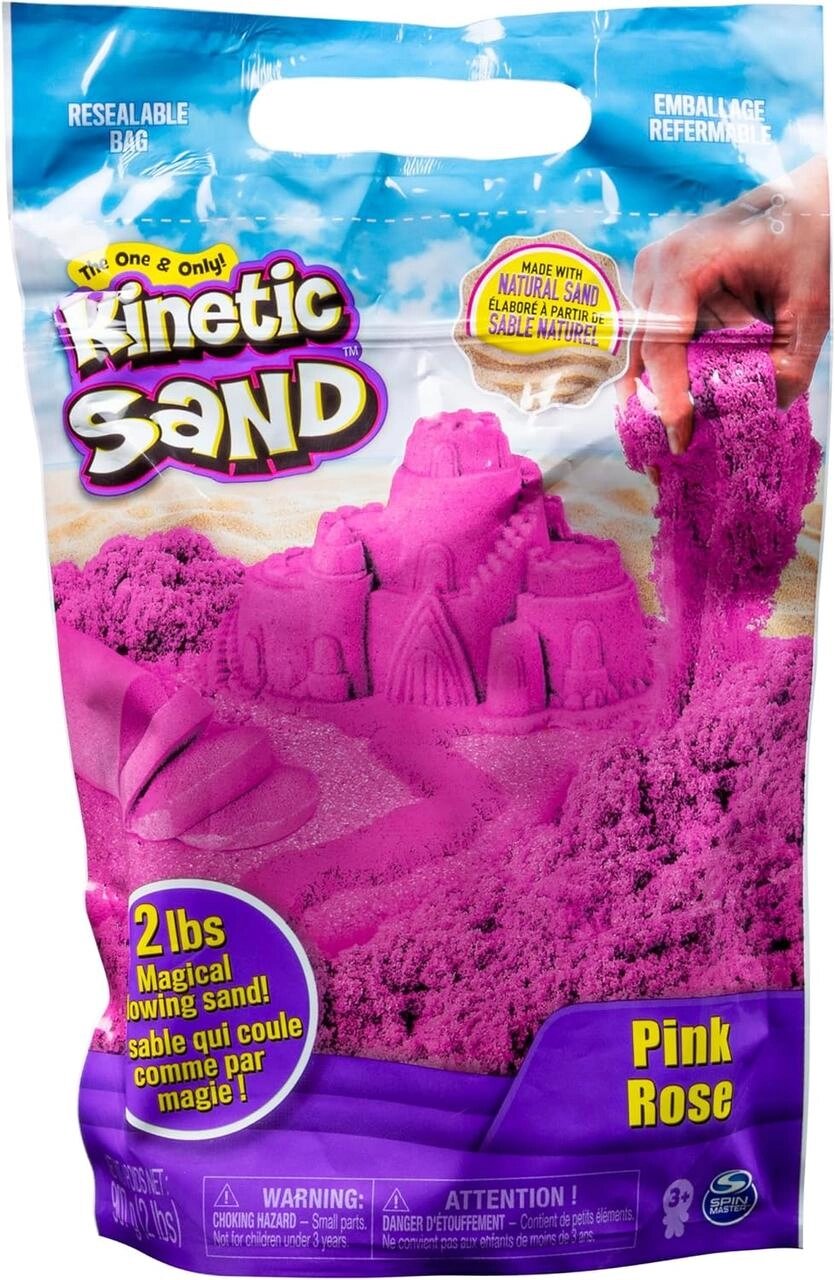 Кінетичний пісок рожевий 970 г. Kinetic Sand, Pink Original Moldable Sensory Код/Артикул 75 920 Код/Артикул 75 920 від компанії greencard - фото 1