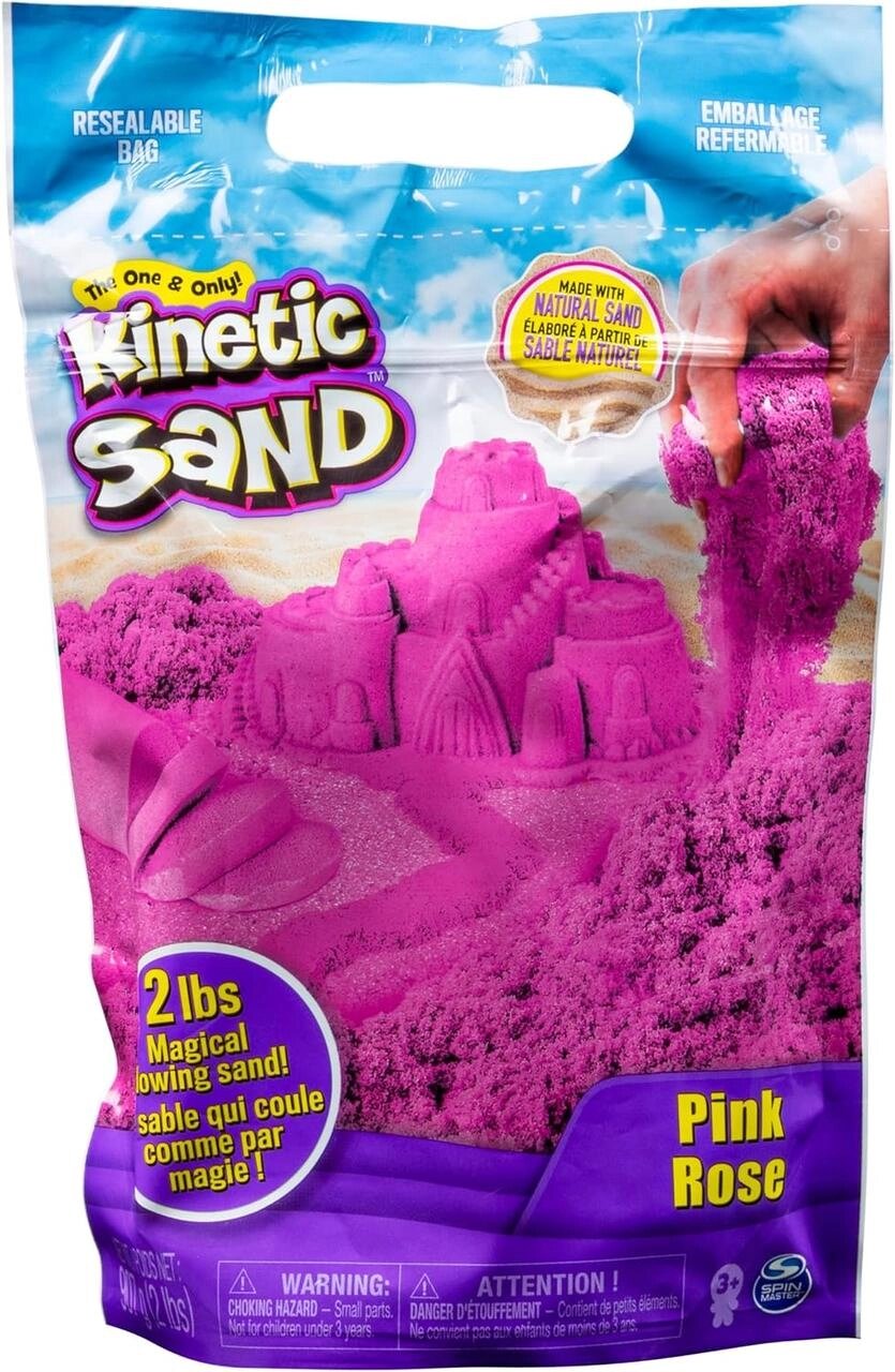 Кінетичний пісок рожевий 970 г. Kinetic Sand, Pink Original Moldable Sensory Код/Артикул 75 920 від компанії greencard - фото 1