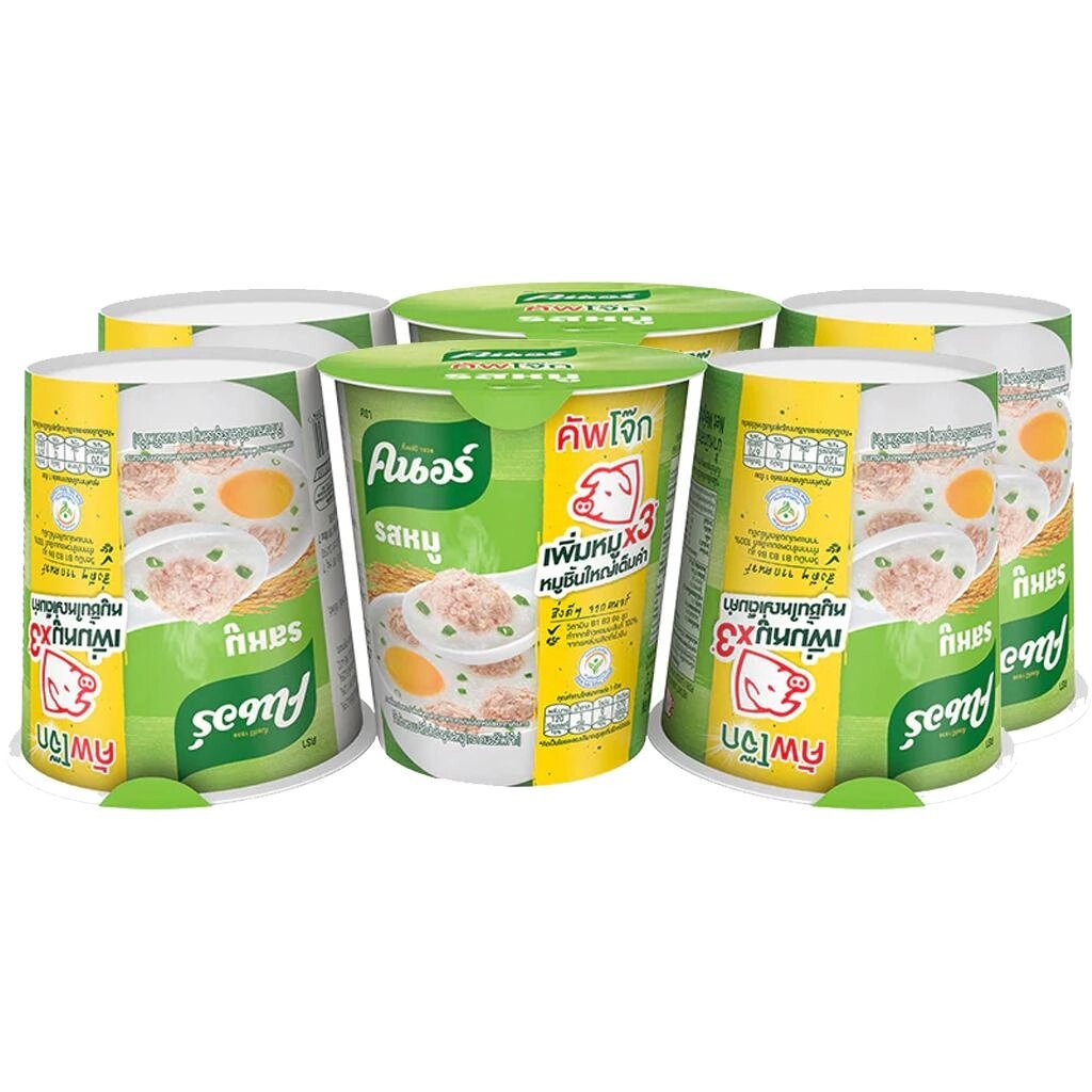 Knorr Чашка 100% рисової каші швидкого приготування з жасмином (Відвар) зі свининою 32 х 6 шт. Під замовлення з від компанії greencard - фото 1