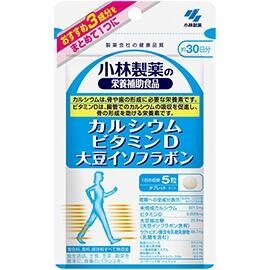 Kobayashi Calcium, Vitamin D, soy isoflavone кальцій, вітамін D та ізофлавони сої, на 30 днів під замовлення з Японії від компанії greencard - фото 1