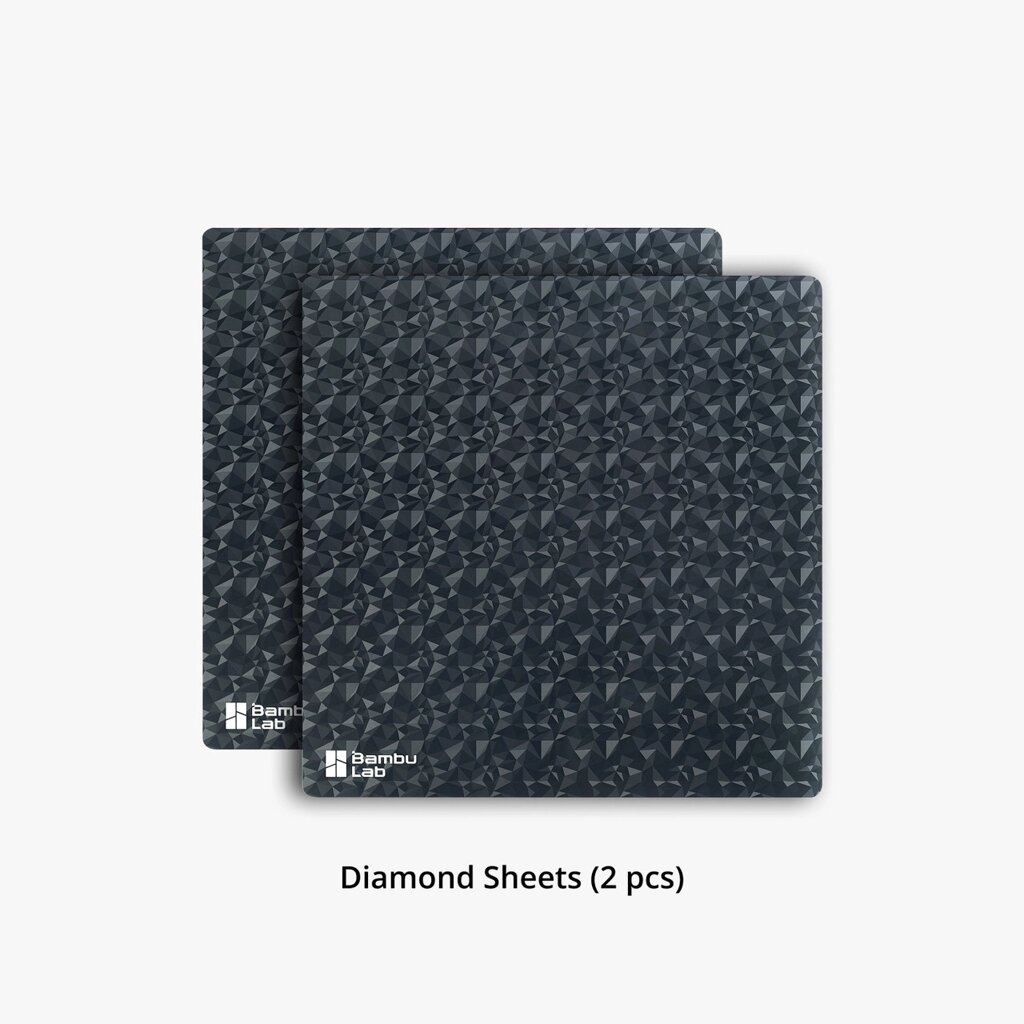 Комплект із двох текстурованих плівок Diamond Sheets для 3D-принтера Bambu Lab серії X1/ серії P1/A1 Код/Артикул 57 від компанії greencard - фото 1