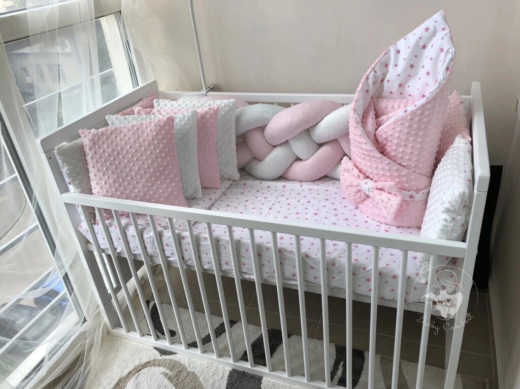 Комплект постільної білизни Baby Comfort Elegance ніжно-рожевий Код/Артикул 15 ВС-El07 від компанії greencard - фото 1