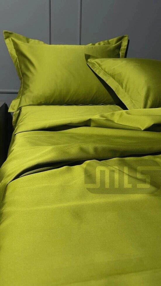 Комплект постільної білизни «МЛС» Двоспальний Сатин Delux Код/Артикул 34 від компанії greencard - фото 1