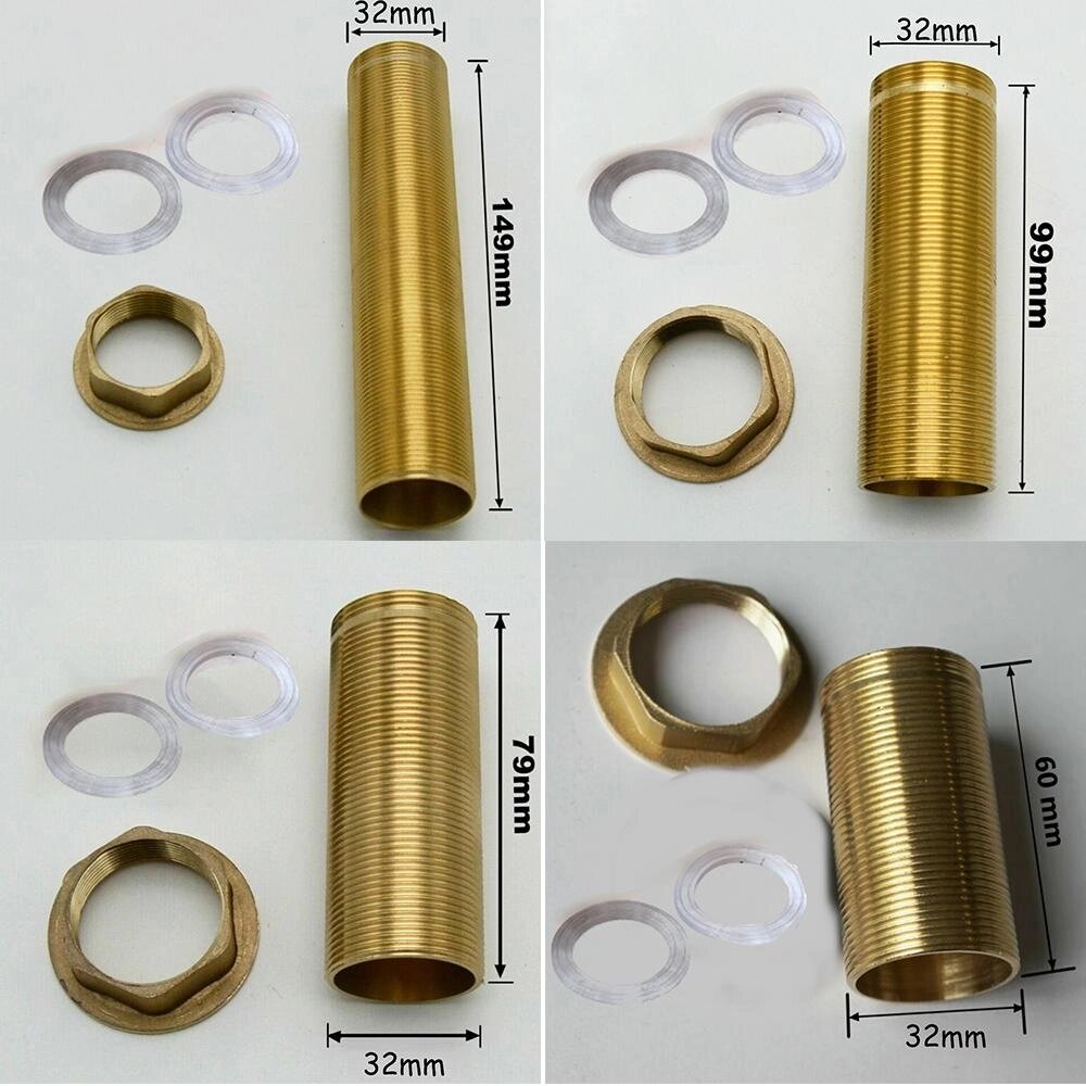 Комплект ремонтних фітингів для змішувача для раковини у ванній кімнаті, латунна гайка з різьбленням, настановна  Під від компанії greencard - фото 1