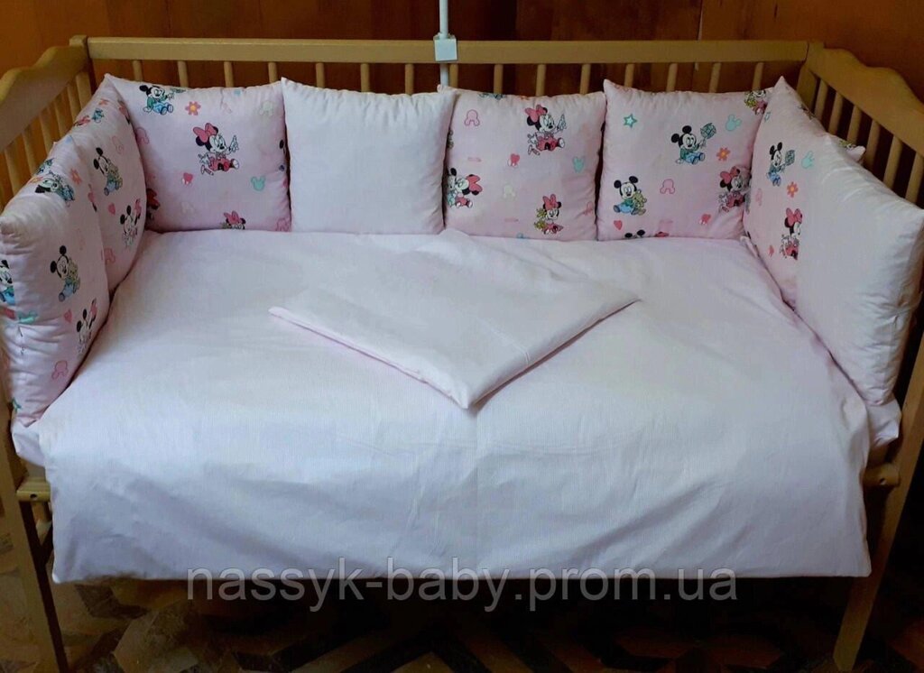 Комплект у дитяче ліжечко Мікі Код/Артикул 41 КДЛ 20 від компанії greencard - фото 1