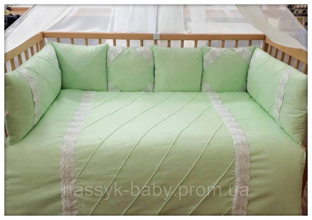 Комплект в дитяче ліжечко "Ніжний сон" Код/Артикул 41 КДЛ 035 від компанії greencard - фото 1