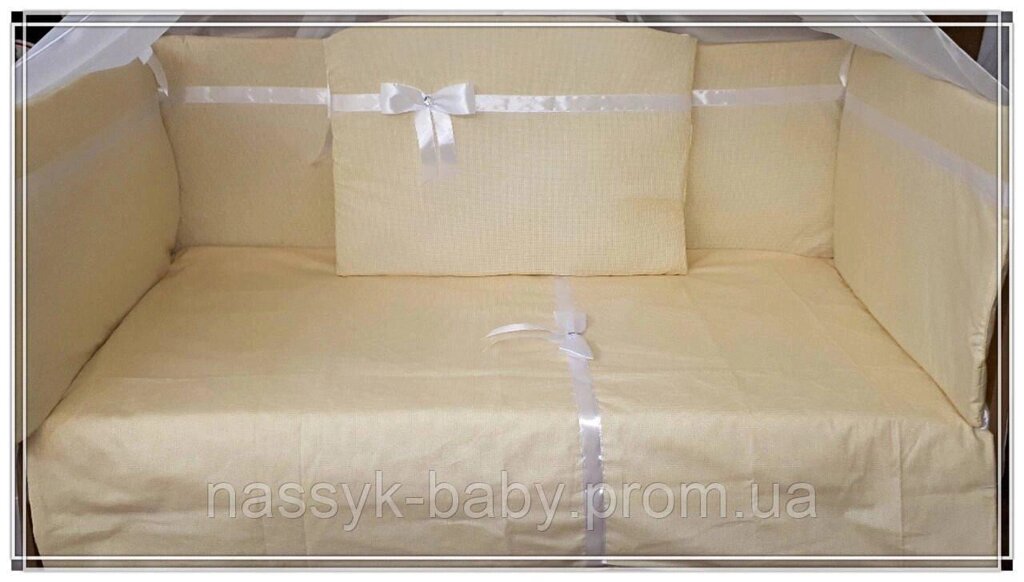 Комплект в дитяче ліжечко з балдахіном Весна Код/Артикул 41 КДЛ003А від компанії greencard - фото 1
