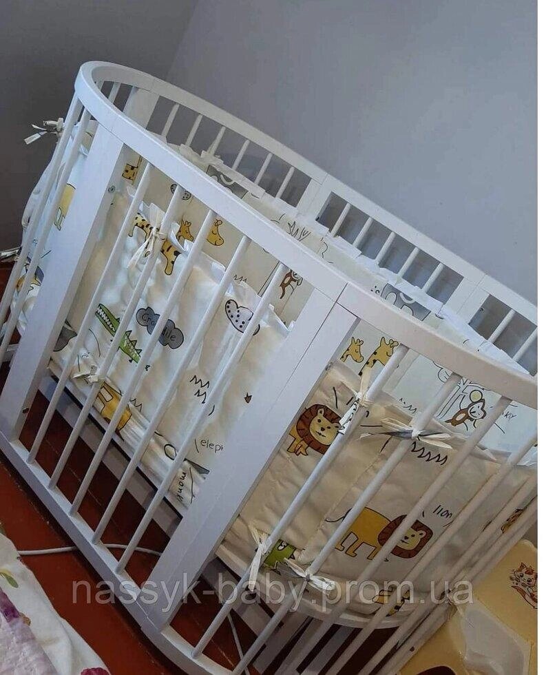 Комплект в овальне ліжечко для новонародженого Код/Артикул 41 КДЛ 018/3 від компанії greencard - фото 1
