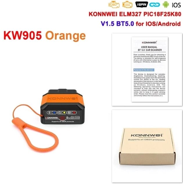 Konnwei BK100 battery tester- тестер АКБ 6-12 V (silver, bluetooth) Код/Артикул 13 від компанії greencard - фото 1