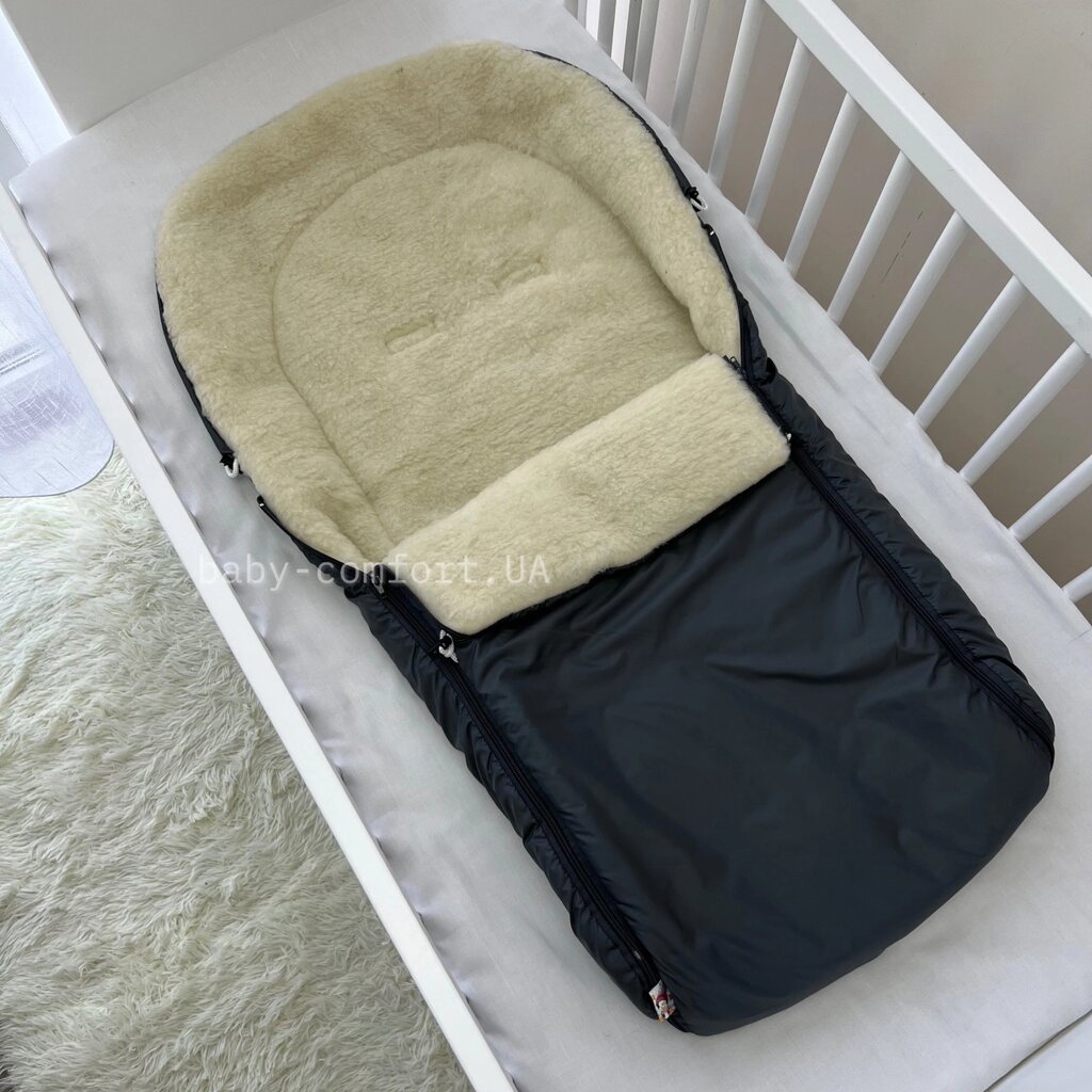 Конверт теплий Baby Comfort у коляску/сані чорний Код/Артикул 15 ВС-А101 від компанії greencard - фото 1