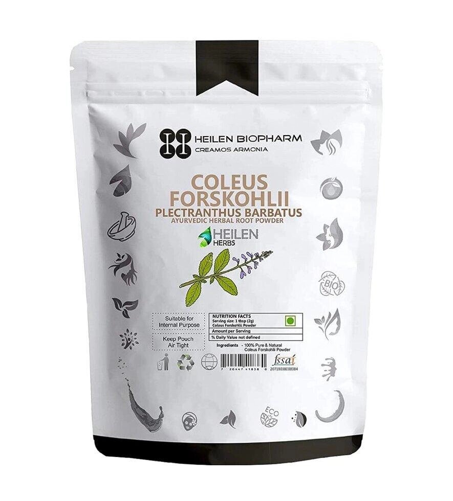 Корінь Колеуса Форсколії (200 г), Coleus Forskohlii Root Powder,  Heilen Biopharm Під замовлення з Індії 45 днів. від компанії greencard - фото 1