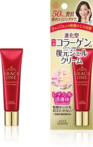 KOSE Cosmeport Grace One Concentrated Gel Cream інтенсивно відновлюючий гель-крем для шкіри навколо очей та губ, 30 гр від компанії greencard - фото 1