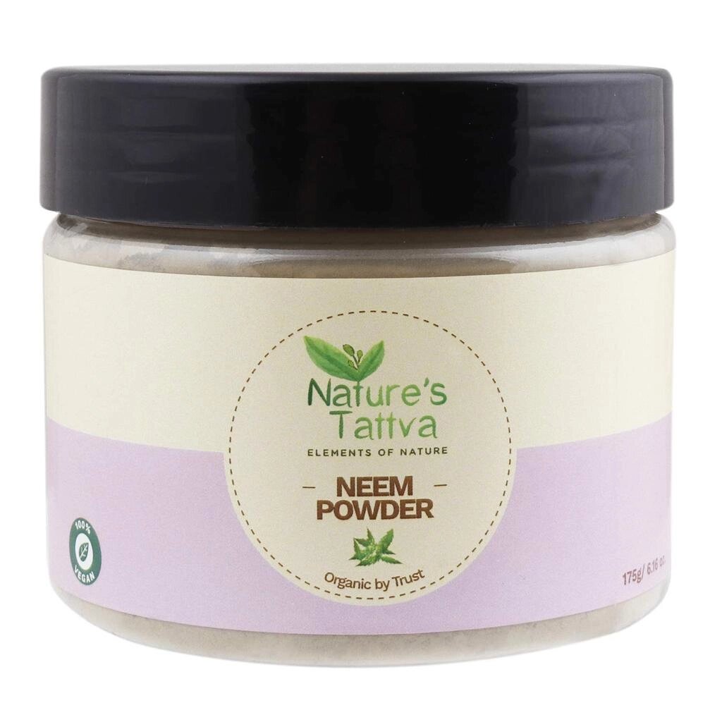 Косметичний порошок Німа: проти недосконалостей (175 г), Neem Powder Organic By Trust,  Nature's Tattva під замовлення від компанії greencard - фото 1