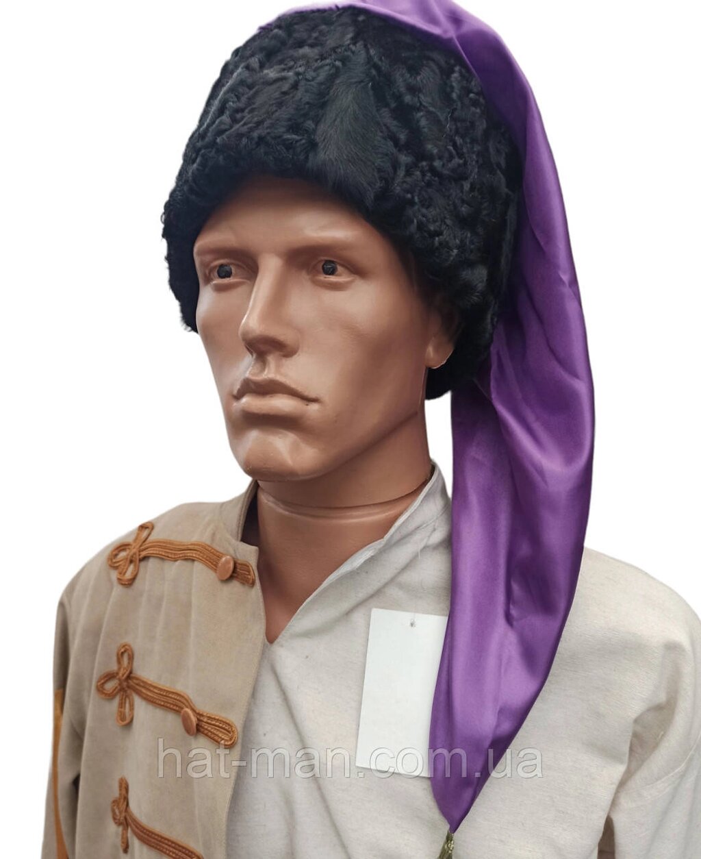 Козацька шапка зі шликом баклажан КодАртикул 2 від компанії greencard - фото 1