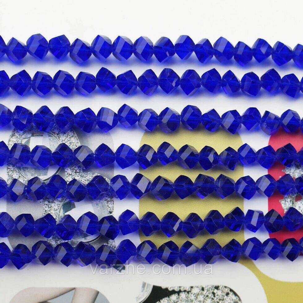 Кришталева намістина, "кристал", синя, 6 мм Код/Артикул 192 CR_ crystal_005 від компанії greencard - фото 1