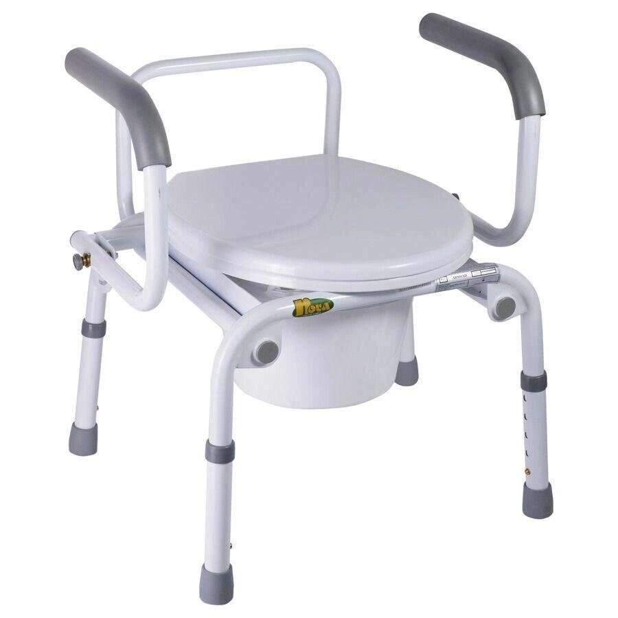 Крісло-туалет з відкидними підлокітниками (Nova, A8900AD) Код/Артикул 23 A8900AD від компанії greencard - фото 1