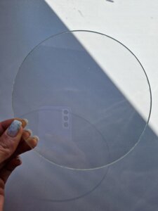 Кругла підложка з прозорого пластику 3 мм (9 см) Код/Артикул 80