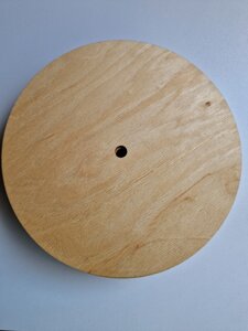 Кругла підложка з отвором фанери 4 мм (30 см) Код/Артикул 80