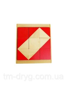 Кубики Коса дерев'яні в коробці Код/Артикул 104 405