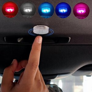 Купольне освітлення салону автомобіля Сенсор дотику пальця Лампа для читання 5 В Світлодіодний автомобільний сигнальний