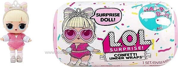L. O. L. Surpri Confetti Reveal,15 сюрпризами, колекційною лялькою. Перевипуск Код/Артикул 75 422 від компанії greencard - фото 1