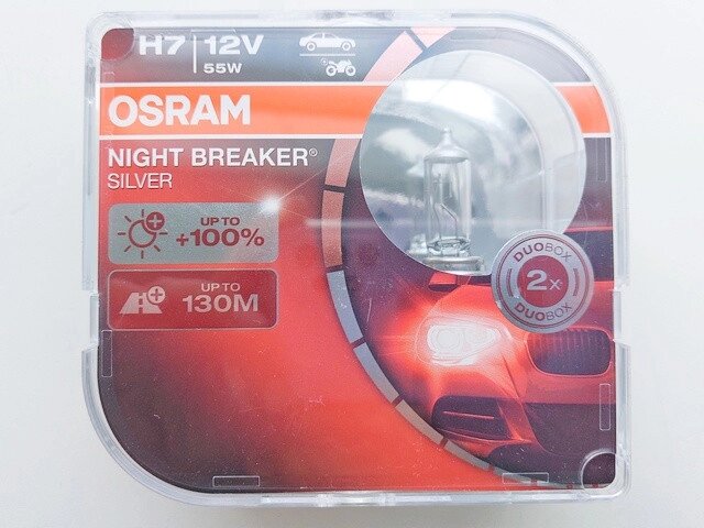 Лампа H7 55W 12V PX26D NBS+100% (Osram) 64210NBS-HCB Код/Артикул 30 4176 від компанії greencard - фото 1