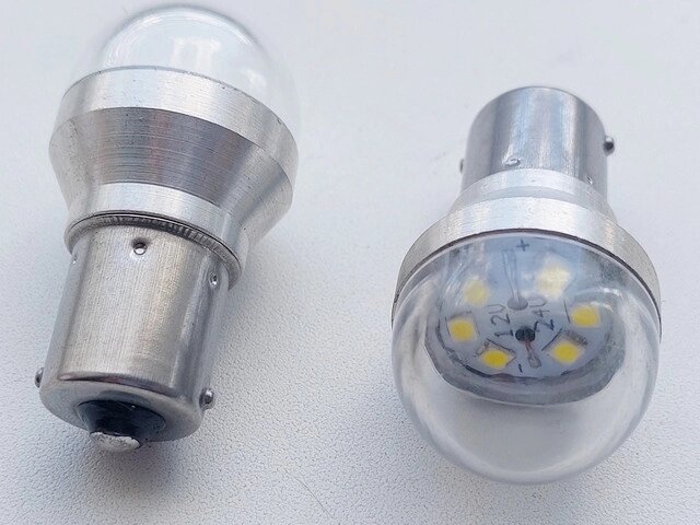 Лампа світлодіодна P21W 12-24V BA15s 6SMD (30/30) T25 3W Код/Артикул 30 4113 від компанії greencard - фото 1