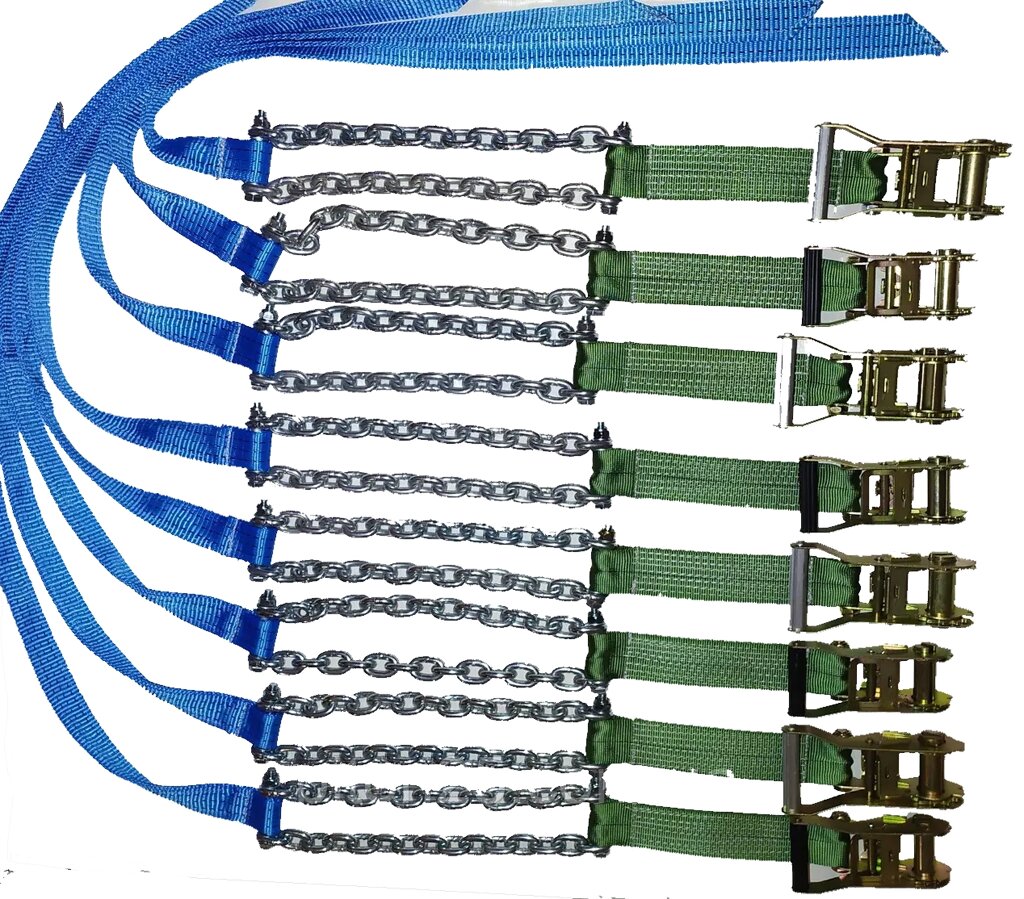 Ланцюги браслети протиковзання 8 штук Вантажівка Тягач Фура Код/Артикул 119 2826 від компанії greencard - фото 1