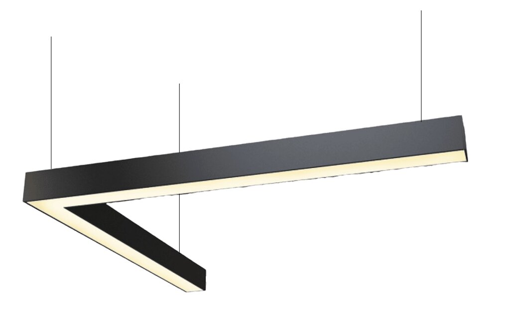 LED світильник фігурний VERONA -L 310*310мм 20Вт 6200К (холодне біле світло) чорний корпус Код/Артикул 149 VL20621 від компанії greencard - фото 1