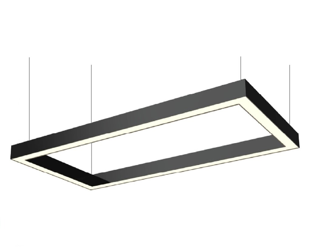 LED світильник фігурний VERONA -R 1530*1230мм 160Вт 4200К (нейтральне біле світло) чорний корпус Код/Артикул 149 від компанії greencard - фото 1