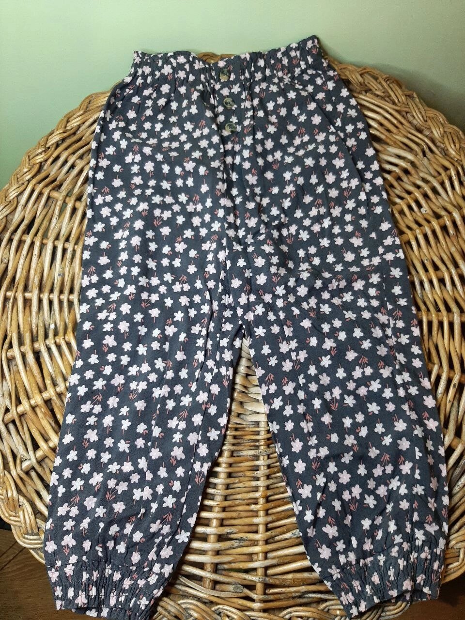 Легкі штани на манжетах для дівчинки Primark, літні штани для новонароджених розмір 92 Код/Артикул 83 від компанії greencard - фото 1