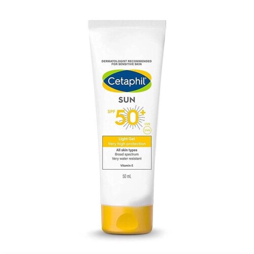 Легкий сонцезахисний гель SPF 50+50мл), Light Gel Very High Protection Sun SPF 50+ Cetaphil Під замовлення з Індії