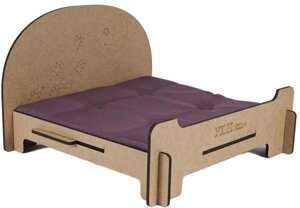 Лежак-ліжко з матрацом для собак і кішок Форт Нокс FX home "Sleep" 40х40х8 см (2820000013200) Код/Артикул 185 261645686